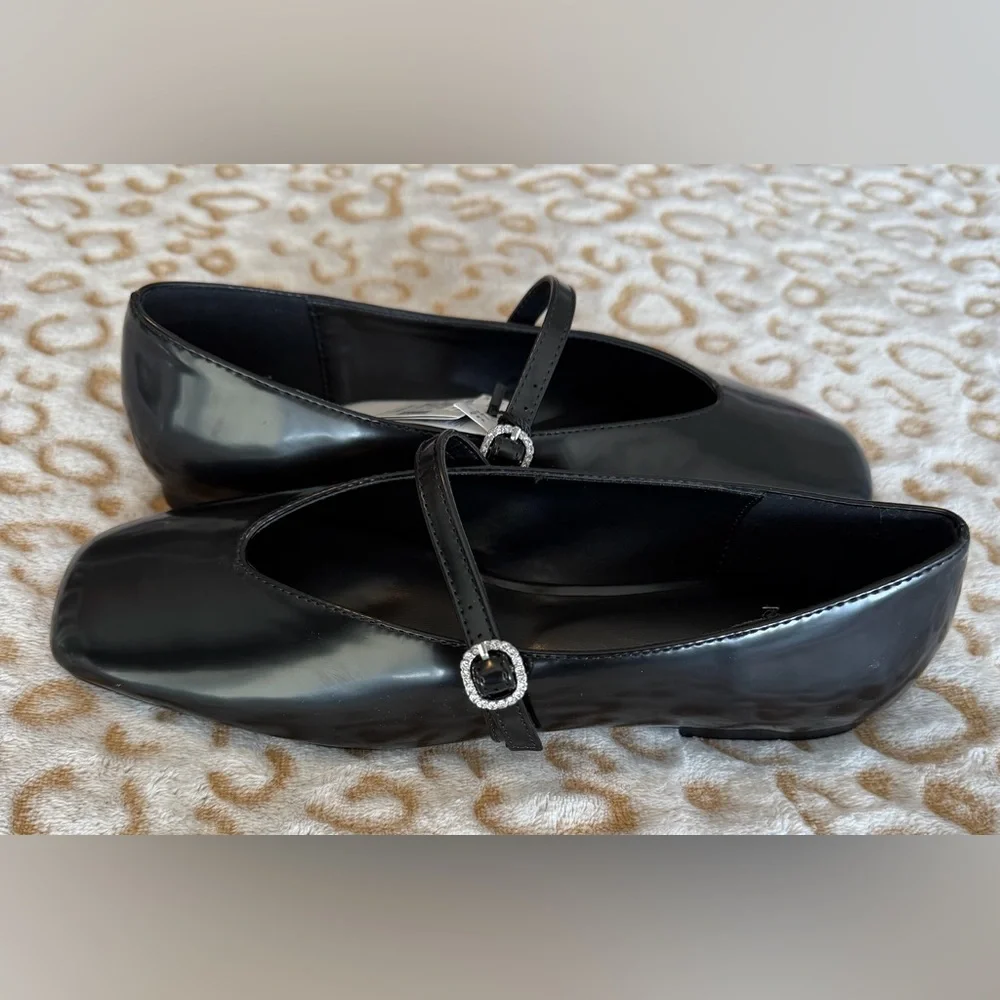 NWT Mango MNG Black Mary Jane Flats Ballerinas
With Strap Size: 36 (6) - Picture 12 of 12